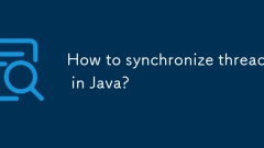 How to synchronize threads in Java?