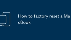 How to factory reset a MacBook