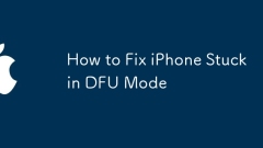 Comment réparer l'iPhone coincé en mode DFU