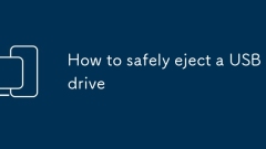 How to safely eject a USB drive