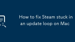 How to fix Steam stuck in an update loop on Mac