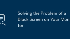 Solving the Problem of a Black Screen on Your Monitor