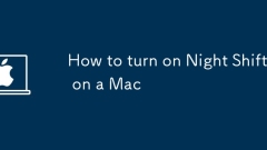 How to turn on Night Shift on a Mac