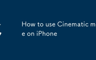 Cara menggunakan mod sinematik pada iPhone