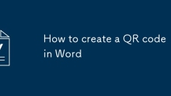 How to create a QR code in Word