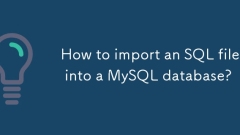 Bagaimana untuk mengimport fail SQL ke pangkalan data MySQL?
