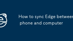 So synchronisieren Sie die Kante zwischen Telefon und Computer