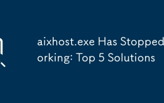 aixhost.exeは動作を停止しました:トップ5ソリューション