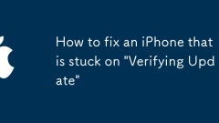 Cara Memperbaiki iPhone yang Terjebak pada 'Mengesahkan Kemaskini'