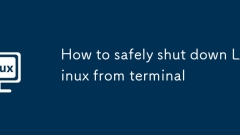 How to safely shut down Linux from terminal