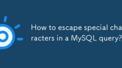 Comment échapper aux caractères spéciaux dans une requête MySQL?