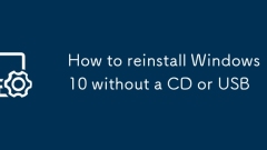 So installieren Sie Windows 10 ohne CD oder USB neu