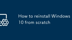So installieren Sie Windows 10 von Grund auf neu