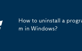 Wie deinstalliere ich ein Programm in Windows?