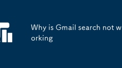 Why is Gmail search not working