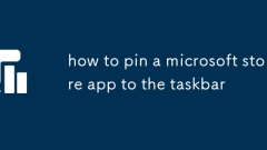how to pin a microsoft store app to the taskbar
