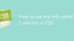 How to use the :nth-child() selector in CSS