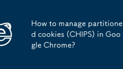 How to manage partitioned cookies (CHIPS) in Google Chrome?