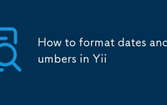 如何在yii中格式化日期和数字