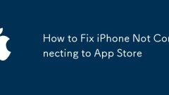 Comment réparer l'iPhone qui ne se connecte pas à l'App Store