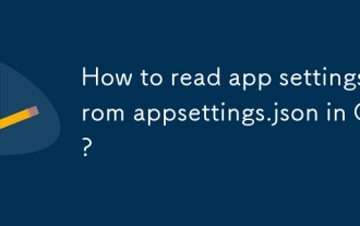 Bagaimana cara membaca tetapan aplikasi dari appsettings.json di c#?