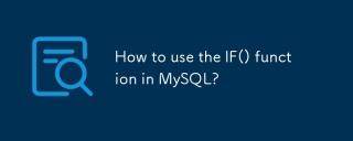 Wie benutze ich die Funktion if () in MySQL?