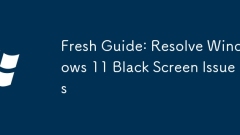Guide frais: résoudre les problèmes d'écran noir de Windows 11
