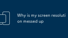 Why is my screen resolution messed up