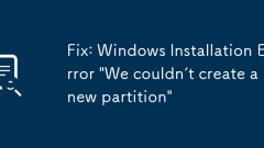 Betulkan: Ralat Pemasangan Windows 'Kami tidak dapat membuat partition baru'