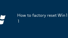 How to factory reset Win11