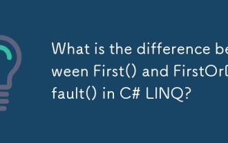 What is the difference between First() and FirstOrDefault() in C# LINQ?