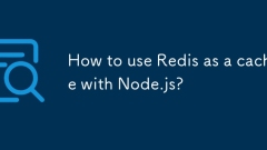 Bagaimana cara menggunakan redis sebagai cache dengan node.js?
