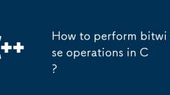 Bagaimana untuk melakukan operasi bitwise di C?