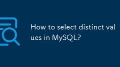 Bagaimana untuk memilih nilai yang berbeza dalam MySQL?