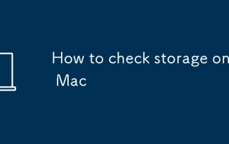 Comment vérifier le stockage sur un Mac
