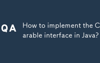 How to implement the Comparable interface in Java?