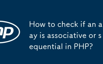 How to check if an array is associative or sequential in PHP?