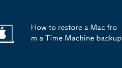 Comment restaurer un Mac à partir d'une sauvegarde Time Machine
