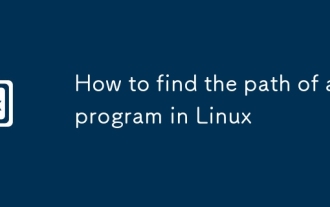 Cara mencari jalan program di linux