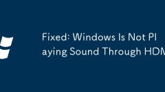 Tetap: Windows tidak bermain bunyi melalui HDMI