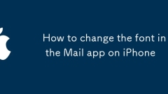 Cara menukar font dalam aplikasi mel di iPhone