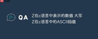 Z在c语言中表示的数值 大写Z在c语言中的ASCII码值
