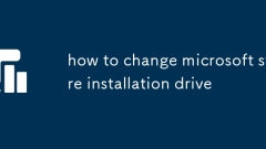 Comment changer le lecteur d'installation de Microsoft Store