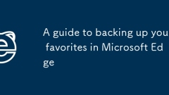 Eine Anleitung zum Sichern Ihrer Favoriten in Microsoft Edge