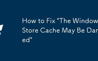 So beheben 'Der Windows Store -Cache kann beschädigt werden'