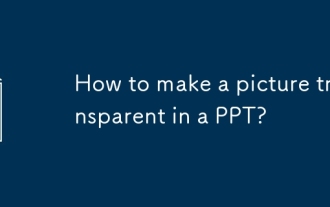 Wie mache ich in einem PPT ein Bild transparent?