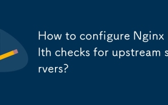 How to configure Nginx health checks for upstream servers?