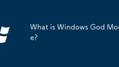 Was ist der Windows -Gott -Modus?