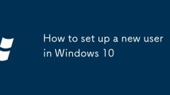 Cara Menyiapkan Pengguna Baru di Windows 10