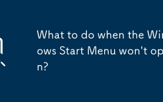Windows 시작 메뉴가 열리지 않으면 어떻게해야합니까?